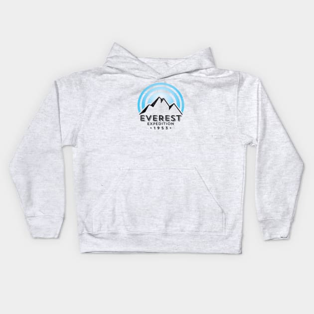 1953 Everest Expedition Kids Hoodie by Graphico